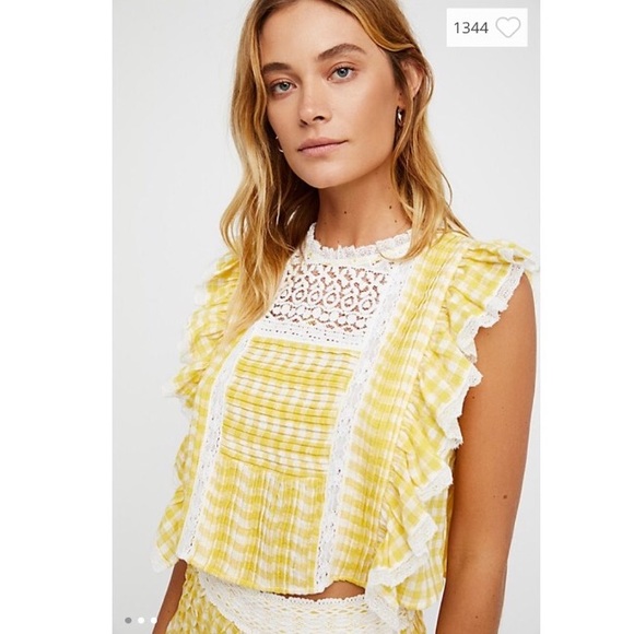 Free People The Tessa Shorts Set Sunkist Combo - Picture 3 of 4